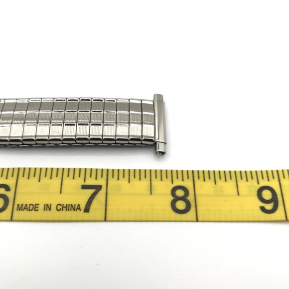 Timex Watch Easy Read Speidel Stainless Stretch Band Day Date Mens New Battery - Picture 7 of 11